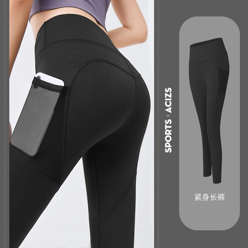 Women's Seamless Leggings With Pockets