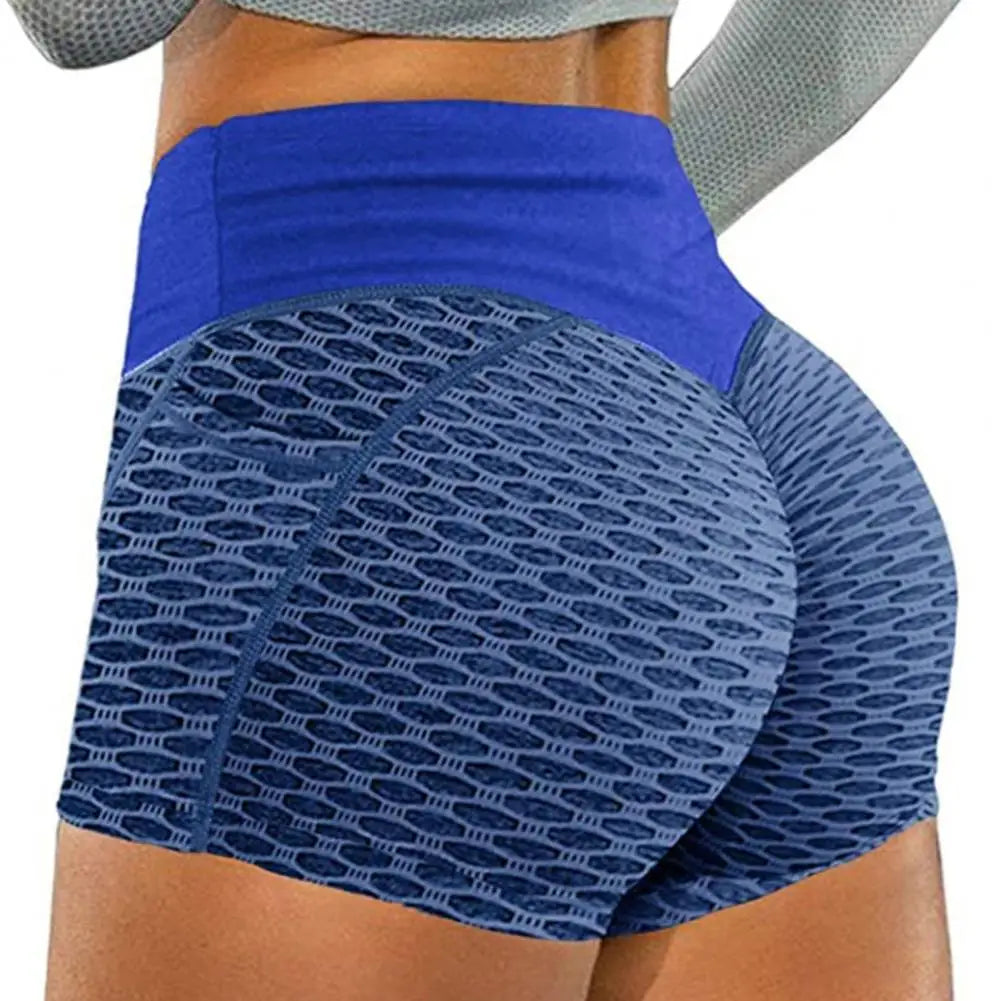 Women's Oval Mesh Design Gym Short