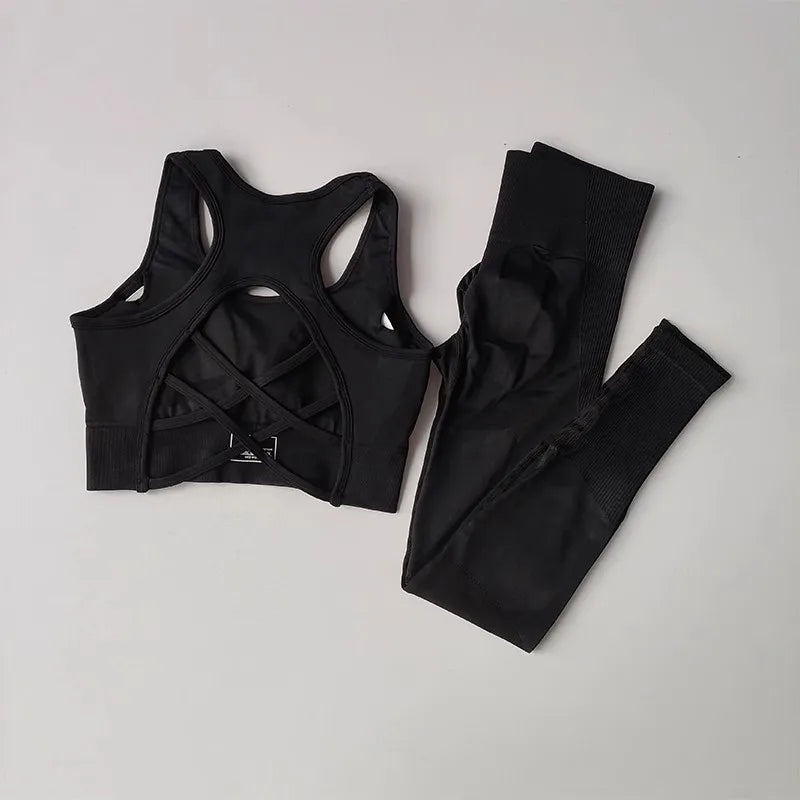 2PCS Women's Seamless Yoga Set