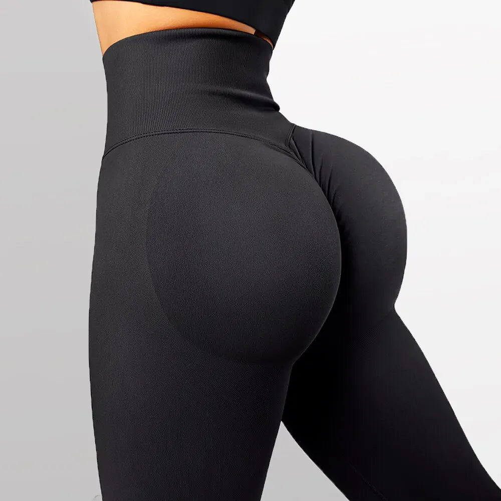 Women's Seamless High Waist Knitted Leggings