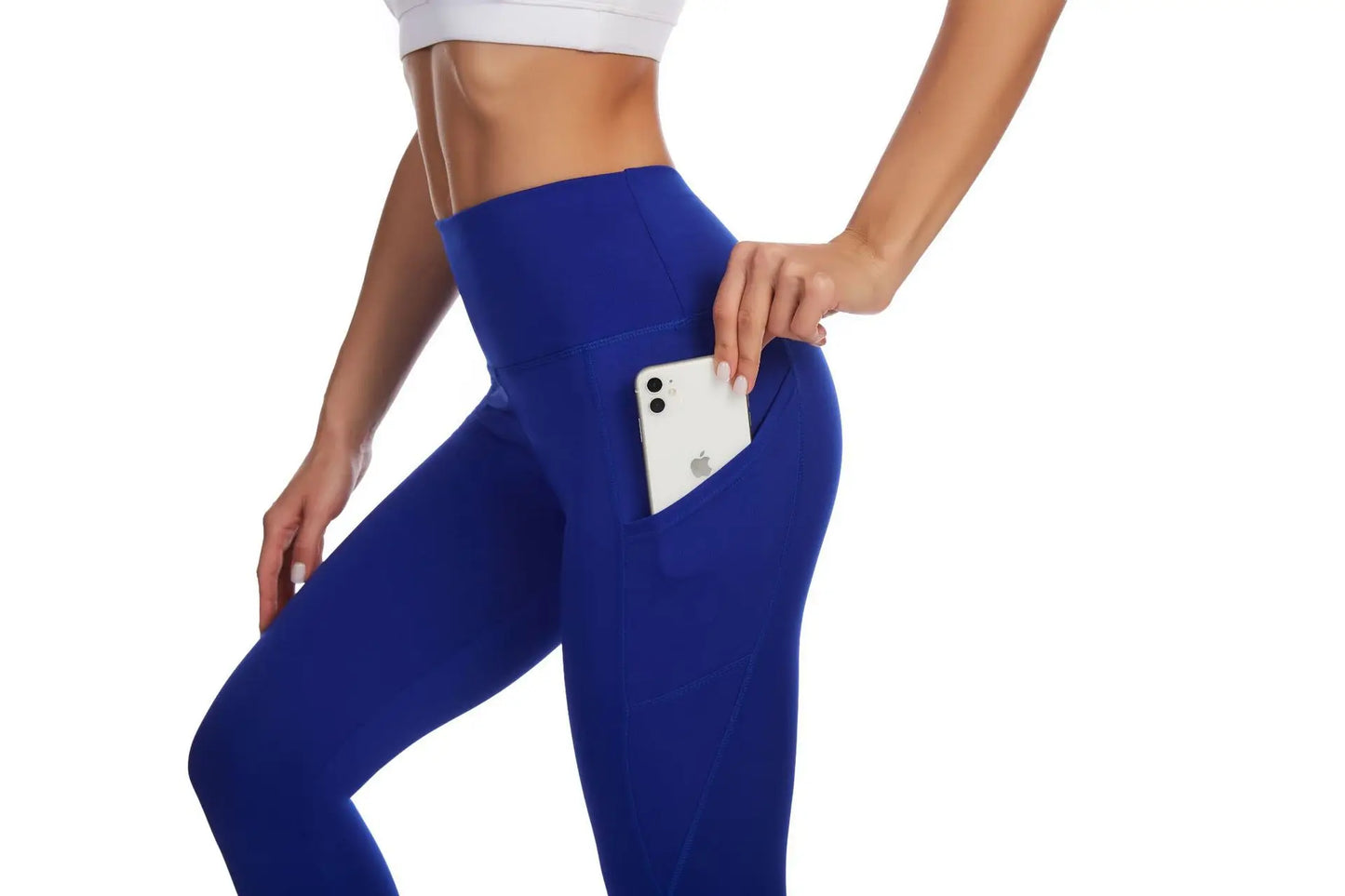 Fashion Women's High Waist Skinny Leggings with Pockets