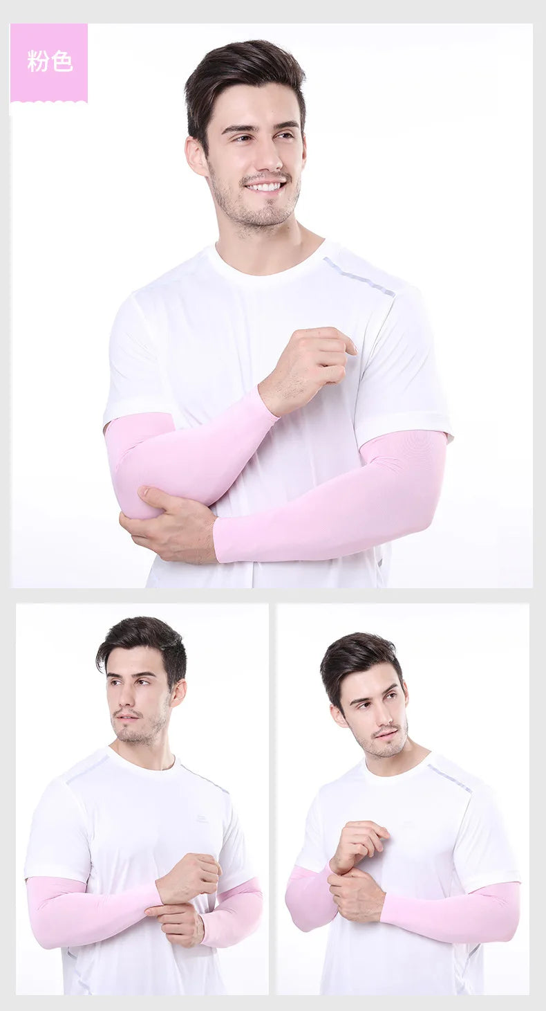 2Pcs Unisex Cooling Arm Sleeves