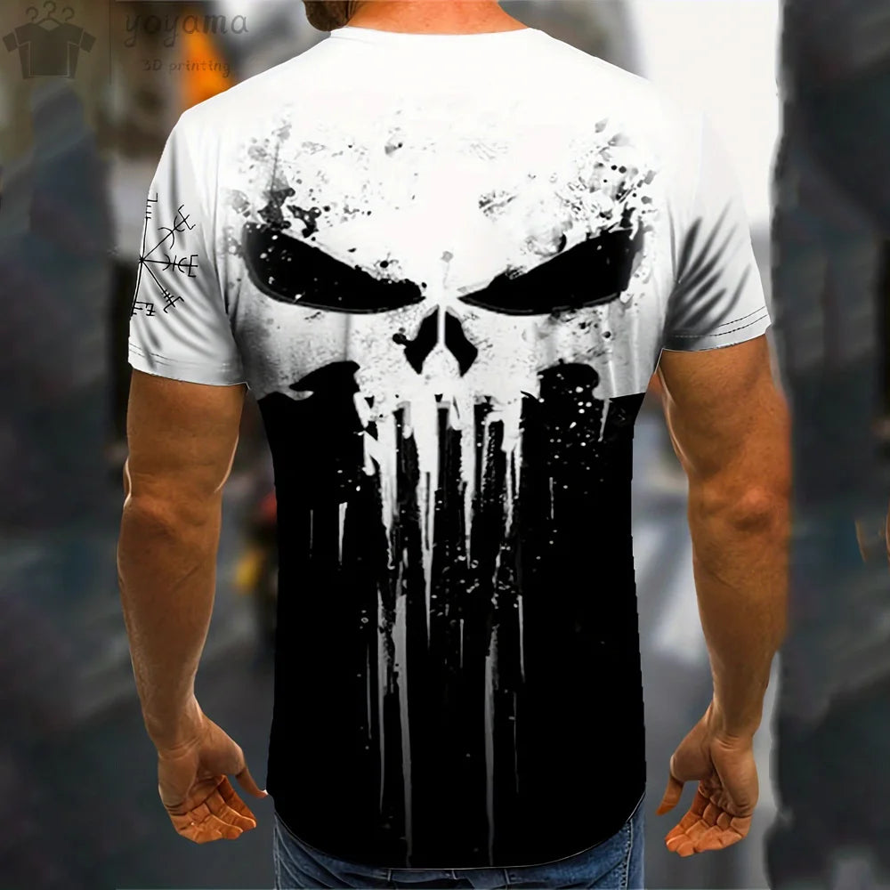 Men's Skull Print T-Shirt