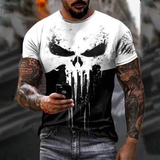 Men's Skull Print T-Shirt