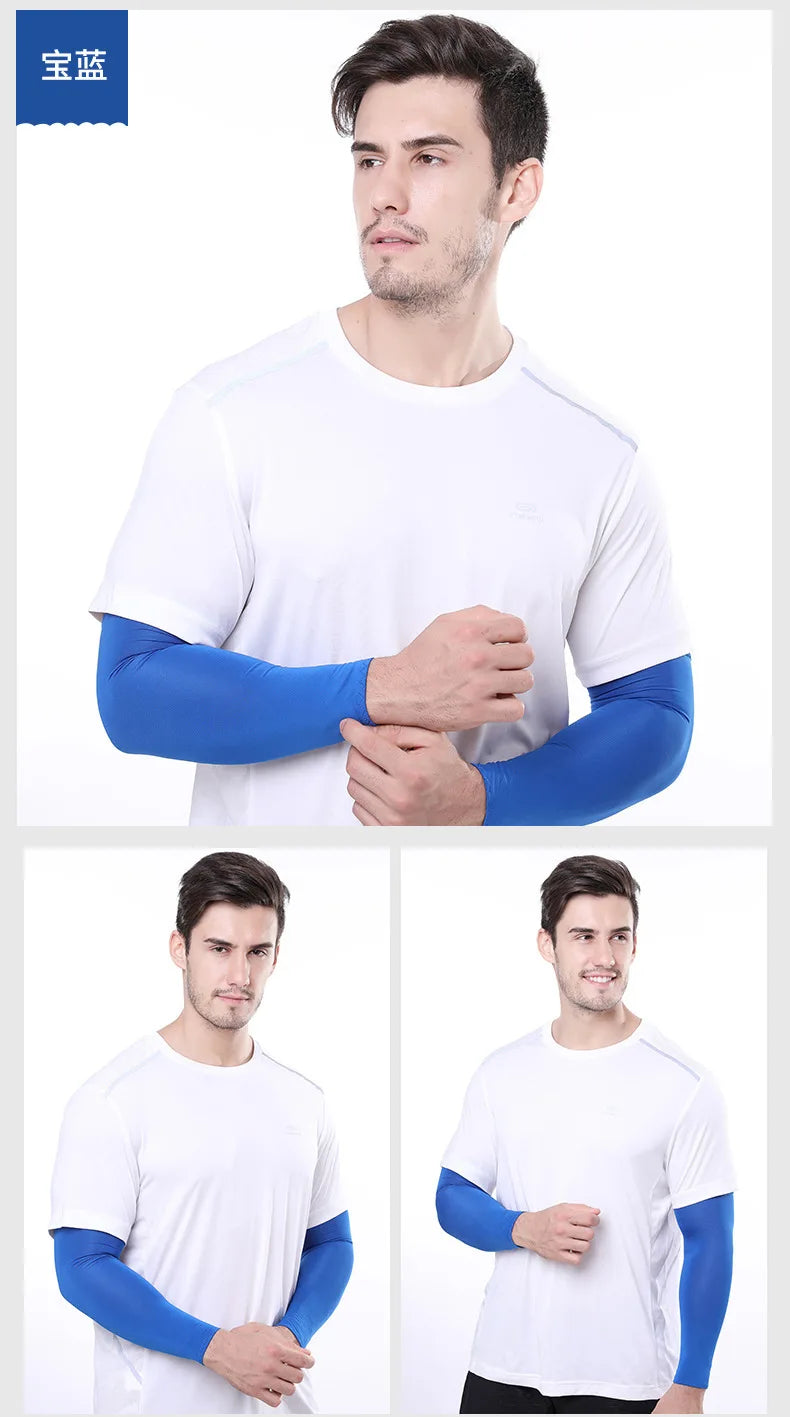 2Pcs Unisex Cooling Arm Sleeves