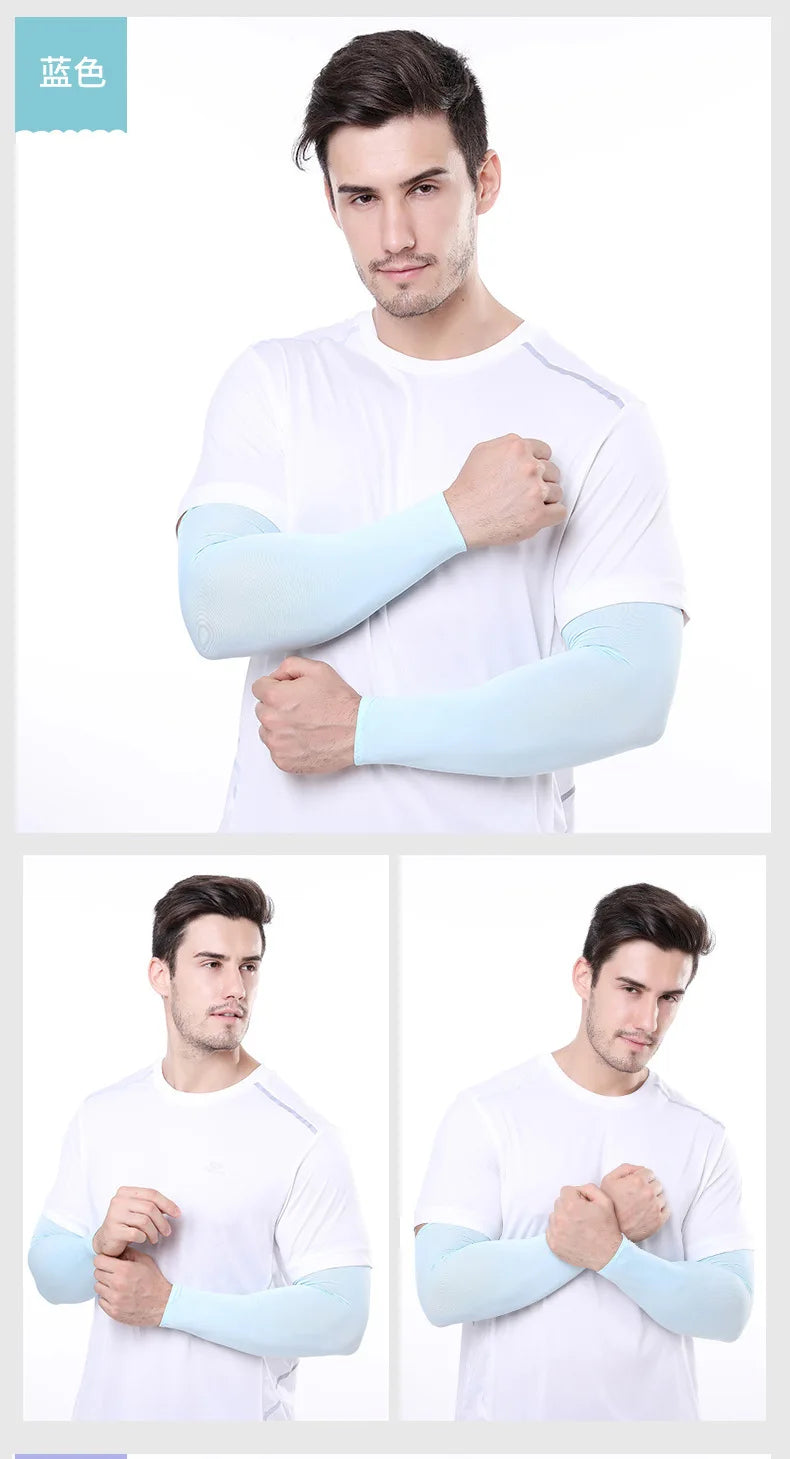 2Pcs Unisex Cooling Arm Sleeves