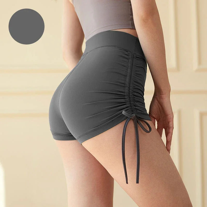 Side Drawstring Design Women's Shorts