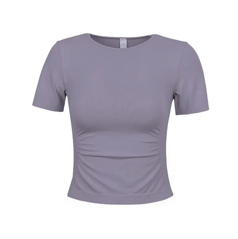 Seamless Slimming Short Sleeve Gym Shirts