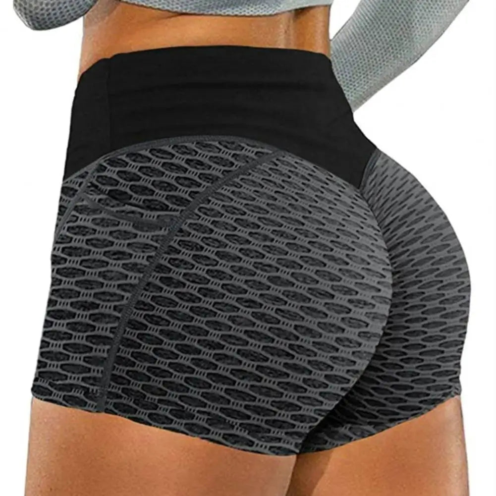 Women's Oval Mesh Design Gym Short