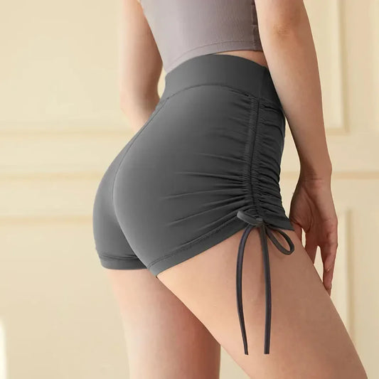 Side Drawstring Design Women's Shorts