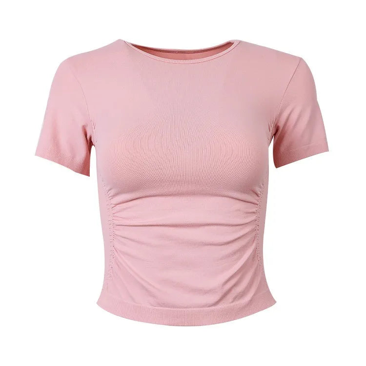 Seamless Slimming Short Sleeve Gym Shirts