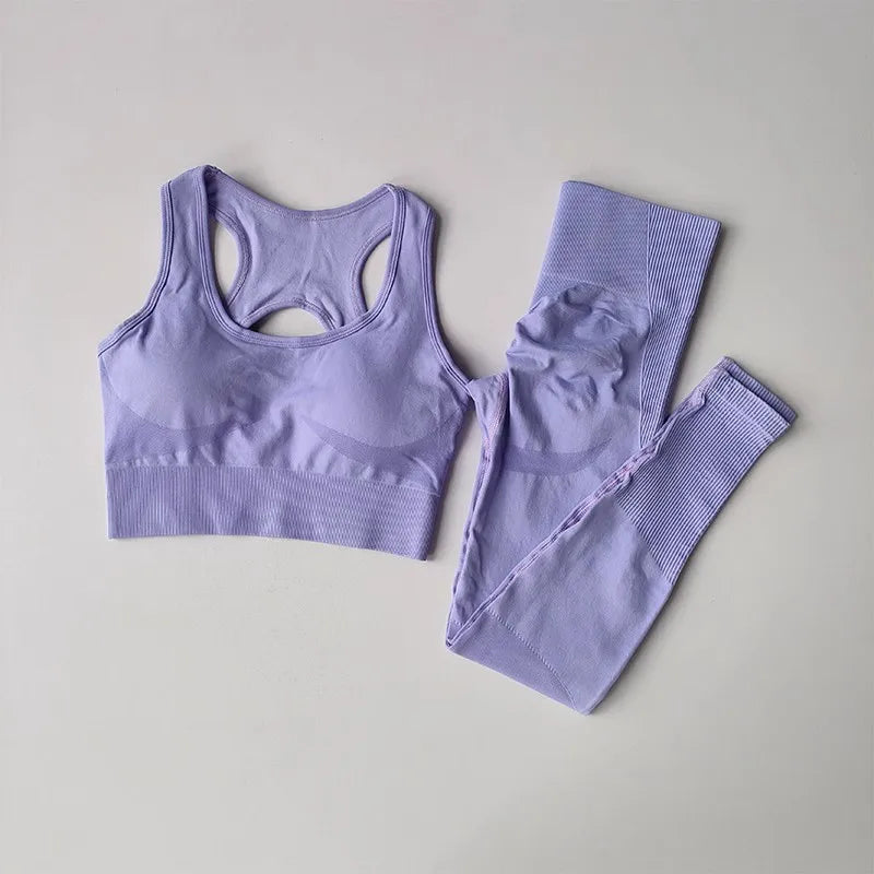 2PCS Women's Seamless Yoga Set