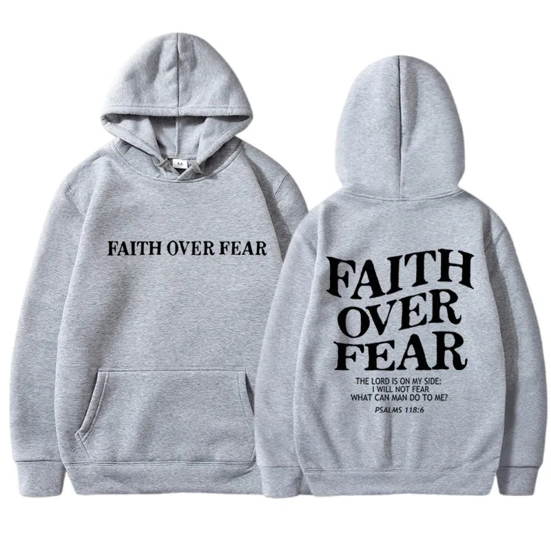 FAITH OVER FEAR Print Hoodie