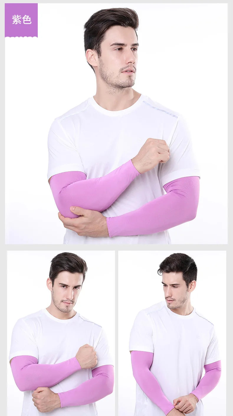 2Pcs Unisex Cooling Arm Sleeves